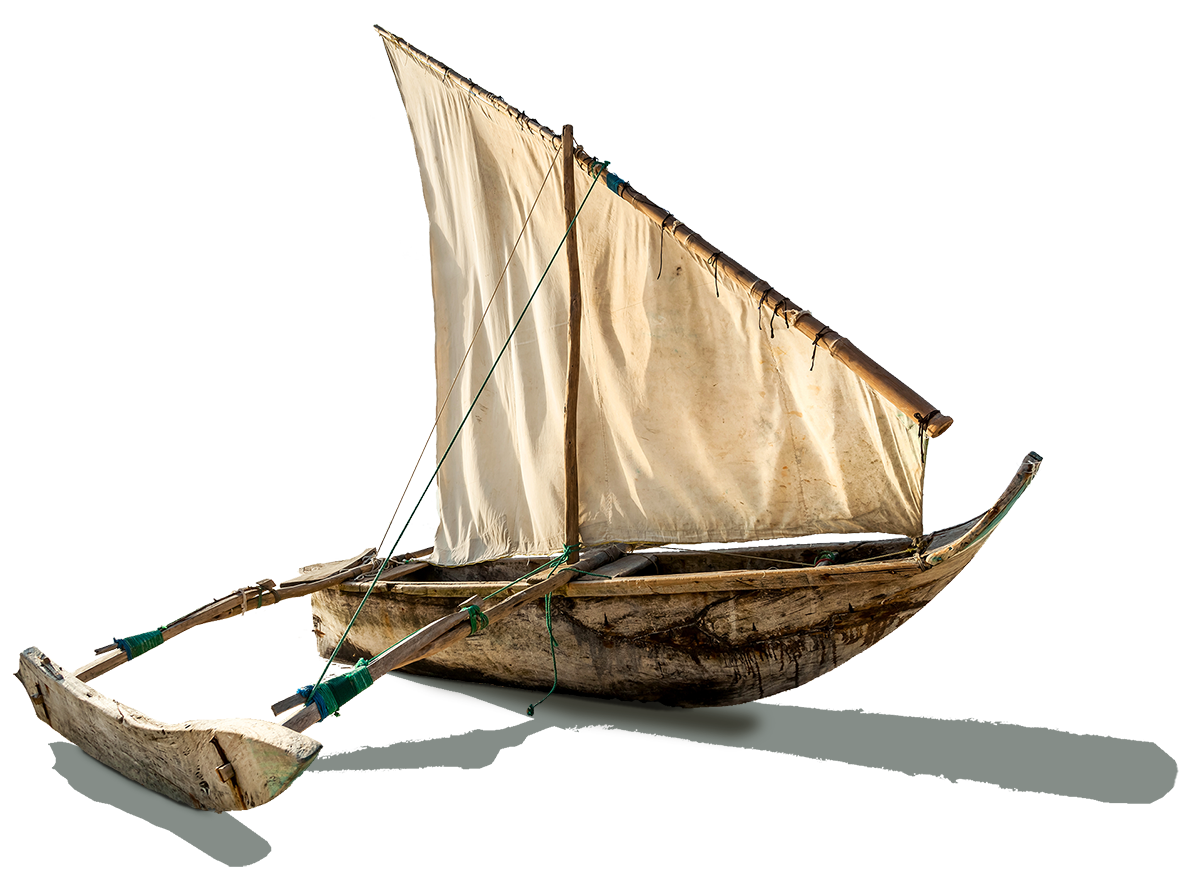 Embarcación dhow en África